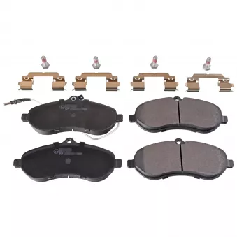 Jeu de 4 plaquettes de frein avant FEBI BILSTEIN 116413