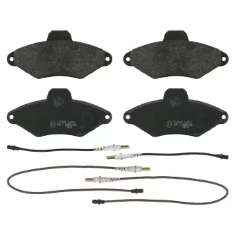 Jeu de 4 plaquettes de frein avant FEBI BILSTEIN 16413