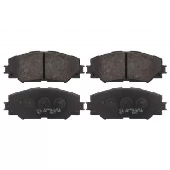 Jeu de 4 plaquettes de frein avant FEBI BILSTEIN 16650