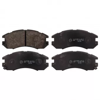 Jeu de 4 plaquettes de frein avant FEBI BILSTEIN 16720