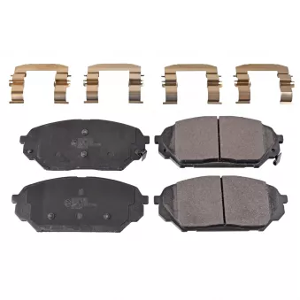 Jeu de 4 plaquettes de frein avant FEBI BILSTEIN 170627
