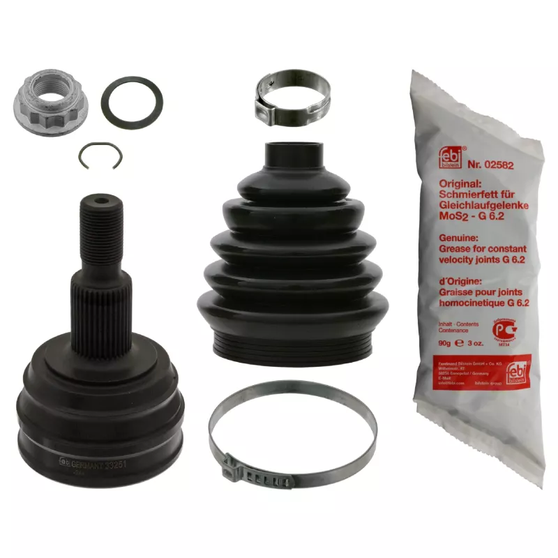 Jeu de joints, arbre de transmission avant gauche FEBI BILSTEIN 33252
