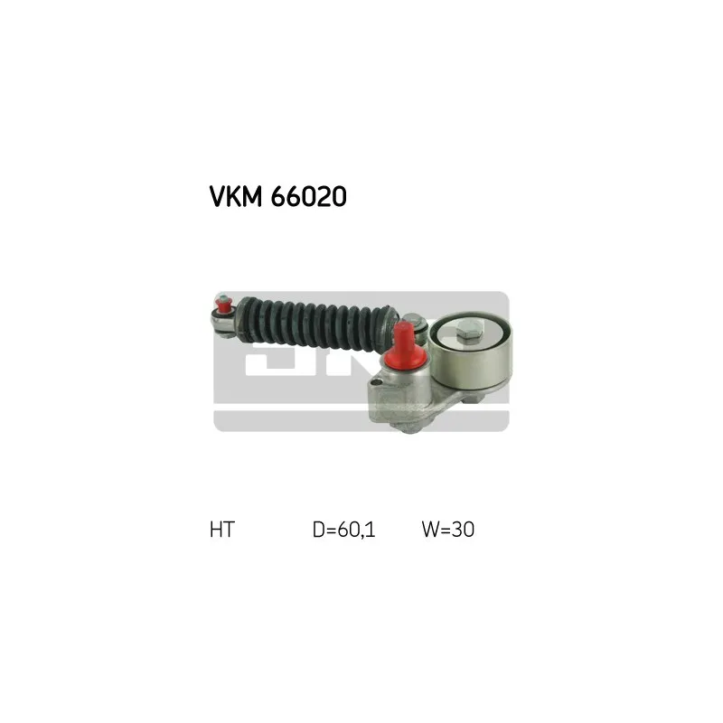 Poulie-tendeur, courroie trapézoïdale à nervures SKF VKM 66020
