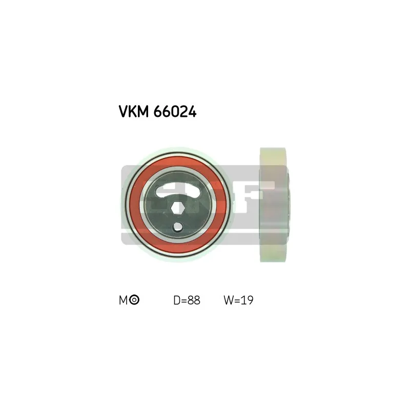 Poulie-tendeur, courroie trapézoïdale à nervures SKF VKM 66024