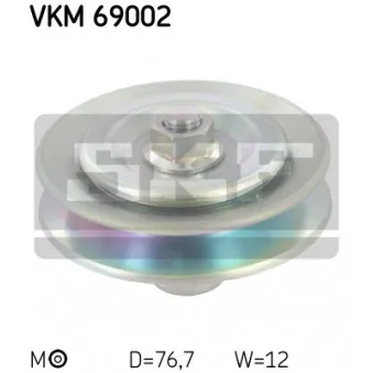 Poulie-tendeur, courroie trapézoïdale SKF VKM 69002