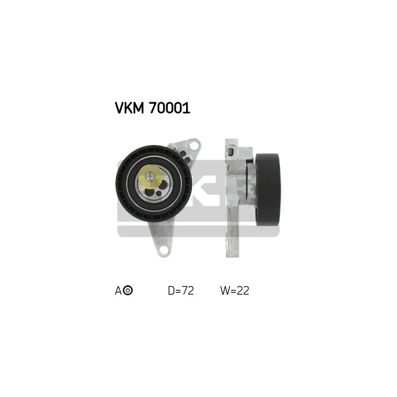 Poulie-tendeur, courroie crantée SKF VKM 70001