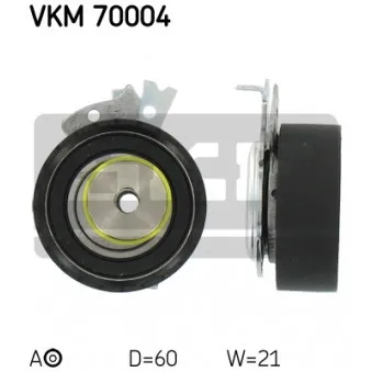Poulie-tendeur, courroie crantée SKF VKM 70004