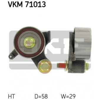 Poulie-tendeur, courroie crantée SKF VKM 71013