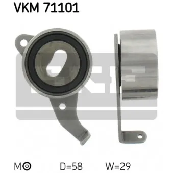 Poulie-tendeur, courroie crantée SKF VKM 71101