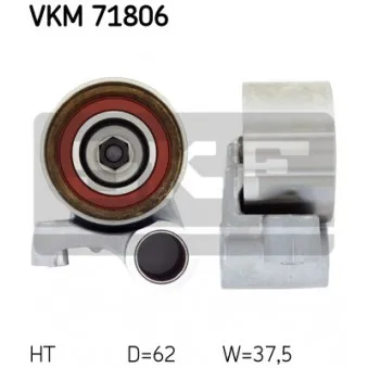 Poulie-tendeur, courroie crantée SKF VKM 71806