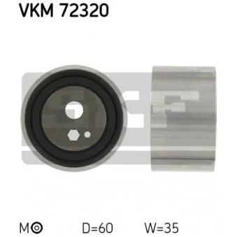 Poulie-tendeur, courroie crantée SKF VKM 72320