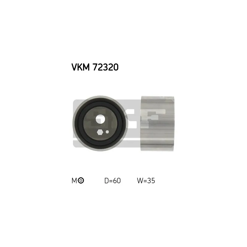 Poulie-tendeur, courroie crantée SKF VKM 72320