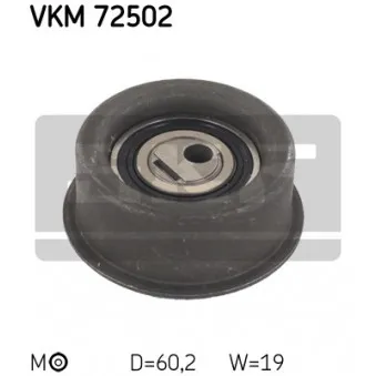 Poulie-tendeur, courroie crantée SKF VKM 72502