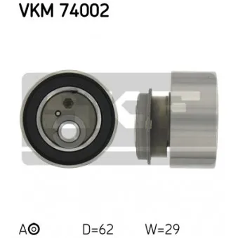 Poulie-tendeur, courroie crantée SKF VKM 74002
