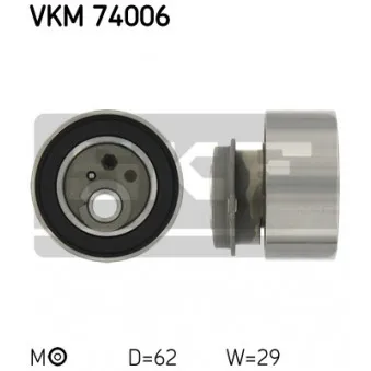 Poulie-tendeur, courroie crantée SKF VKM 74006