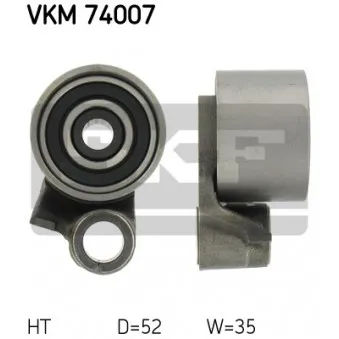 Poulie-tendeur, courroie crantée SKF VKM 74007