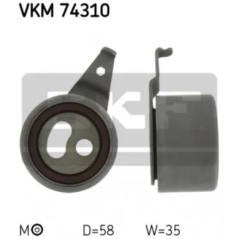 Poulie-tendeur, courroie crantée SKF VKM 74310