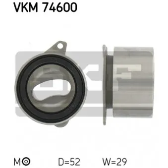 Poulie-tendeur, courroie crantée SKF VKM 74600
