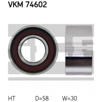 Poulie-tendeur, courroie crantée SKF VKM 74602