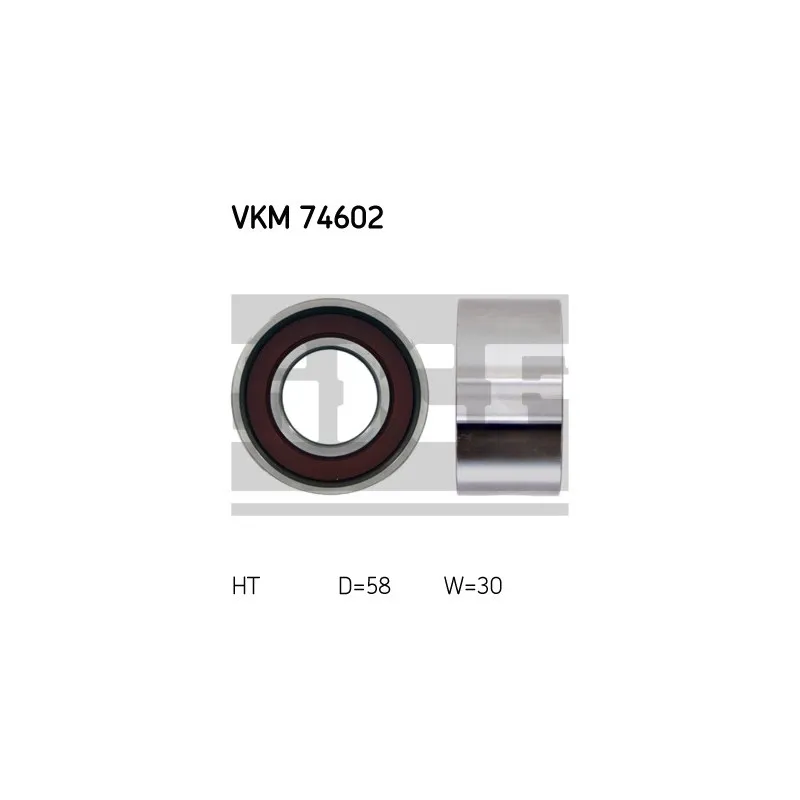 Poulie-tendeur, courroie crantée SKF VKM 74602