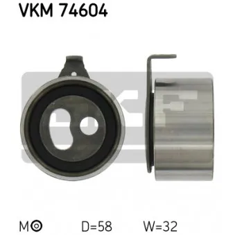 Poulie-tendeur, courroie crantée SKF VKM 74604