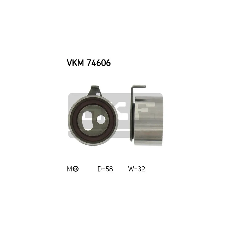 Poulie-tendeur, courroie crantée SKF VKM 74606