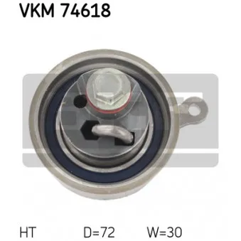 Poulie-tendeur, courroie crantée SKF VKM 74618