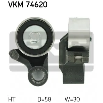 Poulie-tendeur, courroie crantée SKF VKM 74620