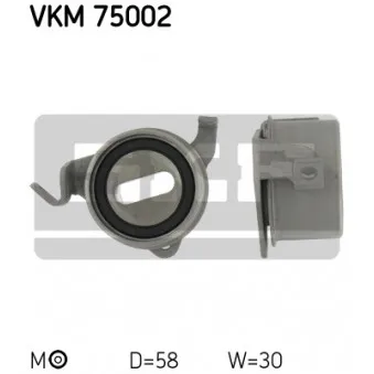 Poulie-tendeur, courroie crantée SKF VKM 75002