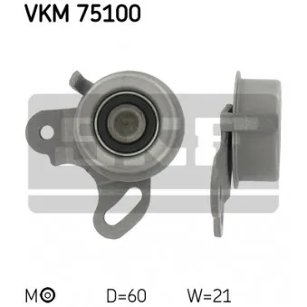 Poulie-tendeur, courroie crantée SKF VKM 75100