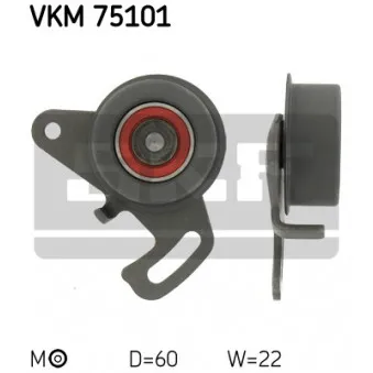 Poulie-tendeur, courroie crantée SKF VKM 75101