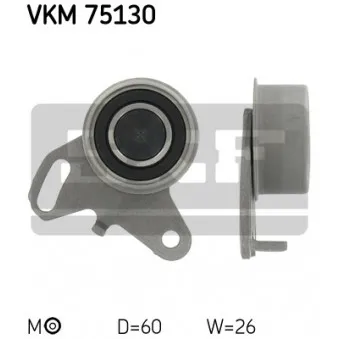 Poulie-tendeur, courroie crantée SKF VKM 75130