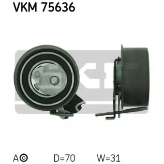 Poulie-tendeur, courroie crantée SKF VKM 75636