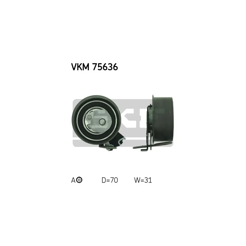 Poulie-tendeur, courroie crantée SKF VKM 75636