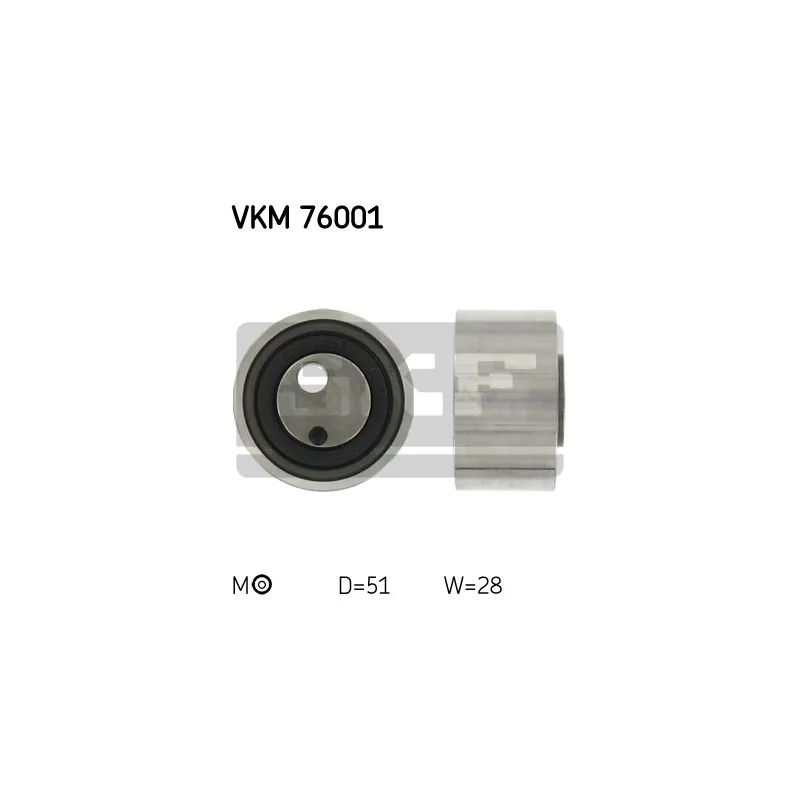 Poulie-tendeur, courroie crantée SKF VKM 76001