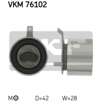 Poulie-tendeur, courroie crantée SKF VKM 76102
