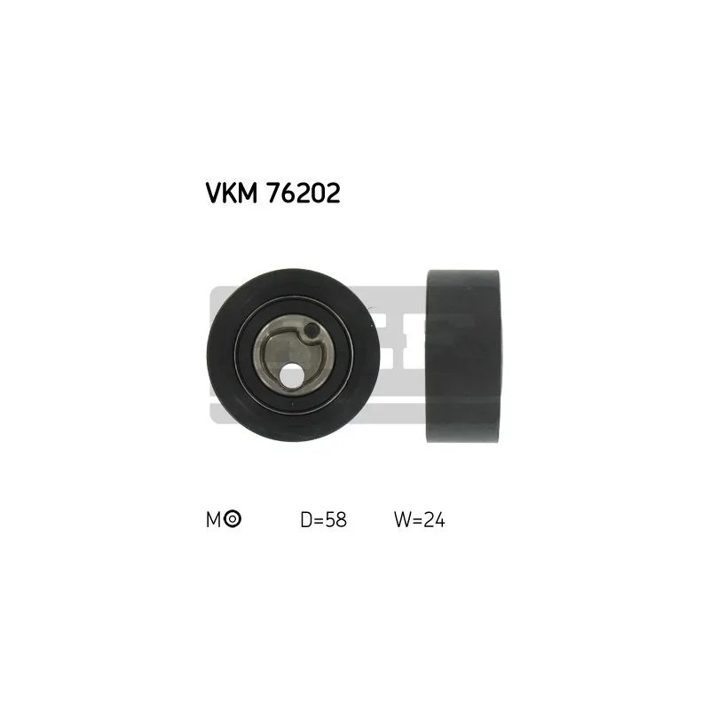 Poulie-tendeur, courroie crantée SKF VKM 76202