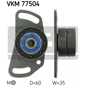 Poulie-tendeur, courroie crantée SKF VKM 77504