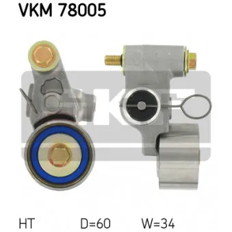 Poulie-tendeur, courroie crantée SKF VKM 78005