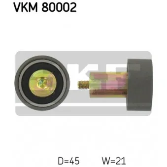 Poulie renvoi/transmission, courroie de distribution SKF VKM 80002