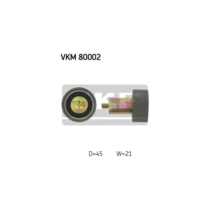Poulie renvoi/transmission, courroie de distribution SKF VKM 80002