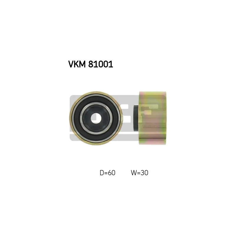 Poulie renvoi/transmission, courroie de distribution SKF VKM 81001