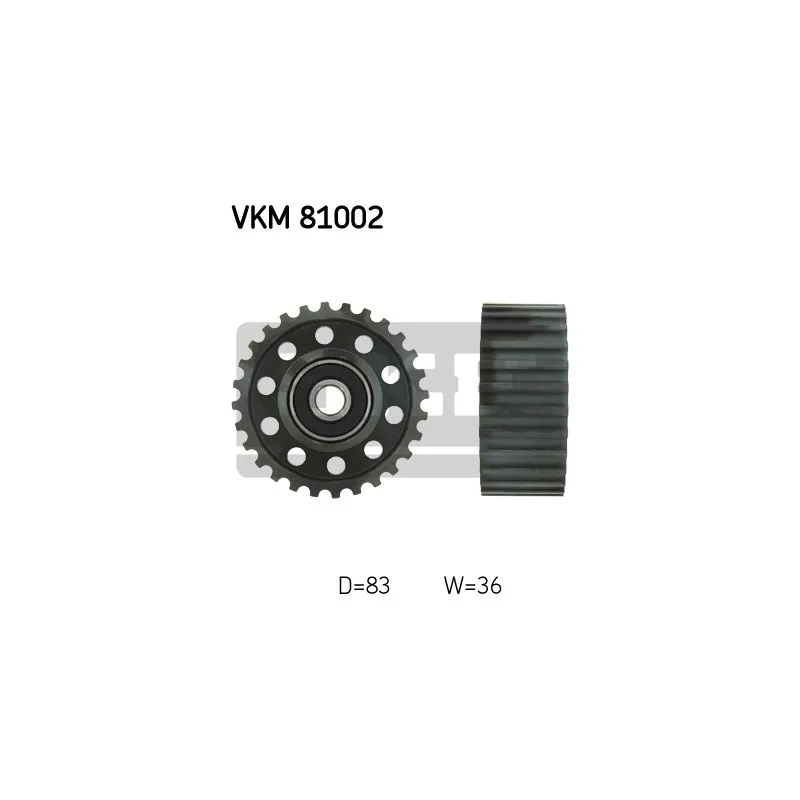Poulie renvoi/transmission, courroie de distribution SKF VKM 81002