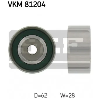 Poulie renvoi/transmission, courroie de distribution SKF VKM 81204