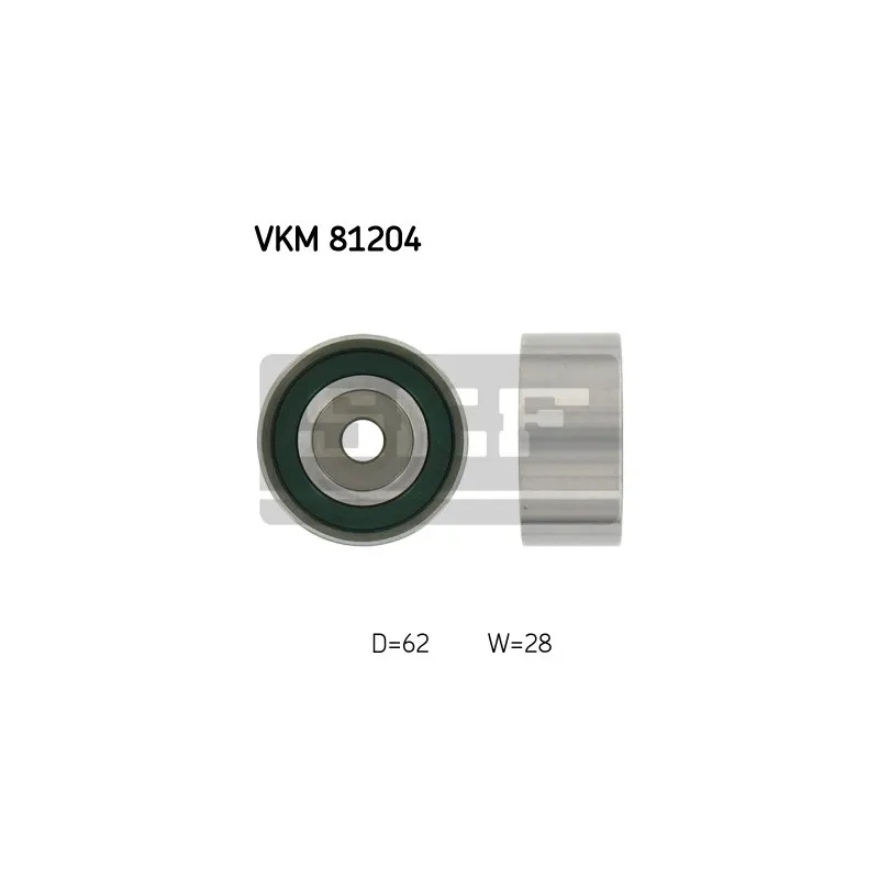Poulie renvoi/transmission, courroie de distribution SKF VKM 81204