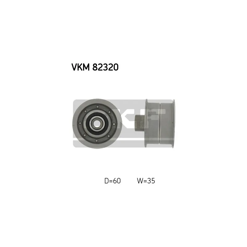 Poulie renvoi/transmission, courroie de distribution SKF VKM 82320