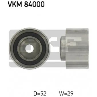 Poulie renvoi/transmission, courroie de distribution SKF VKM 84000
