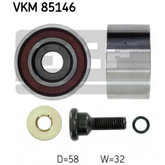 Poulie renvoi/transmission, courroie de distribution SKF VKM 85146