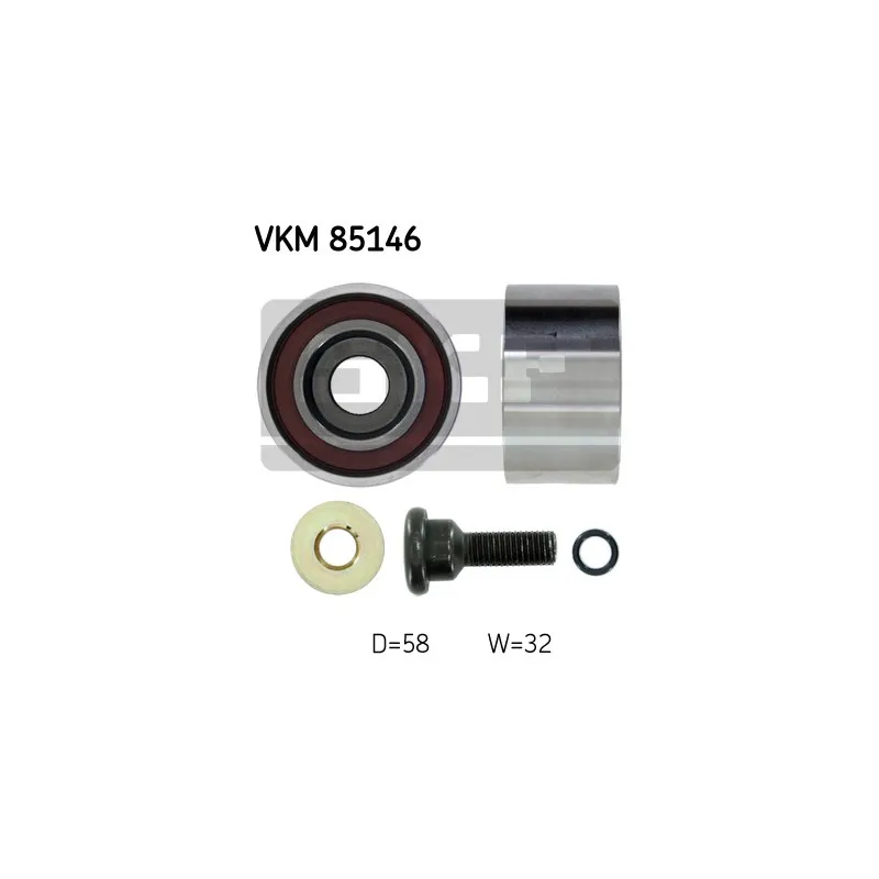 Poulie renvoi/transmission, courroie de distribution SKF VKM 85146