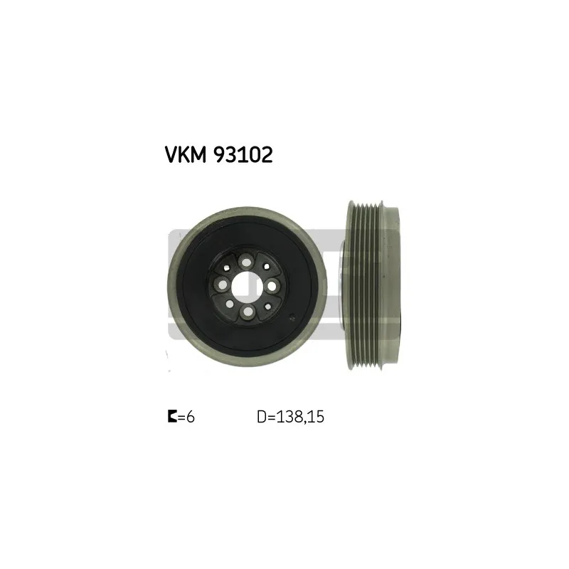 Poulie, vilebrequin SKF VKM 93102